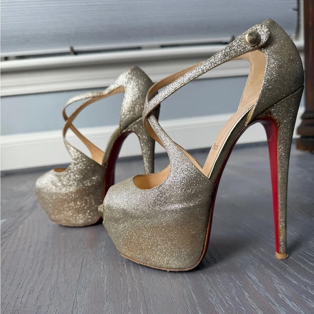 Christian Louboutin Exagona 160 Glitter Heel